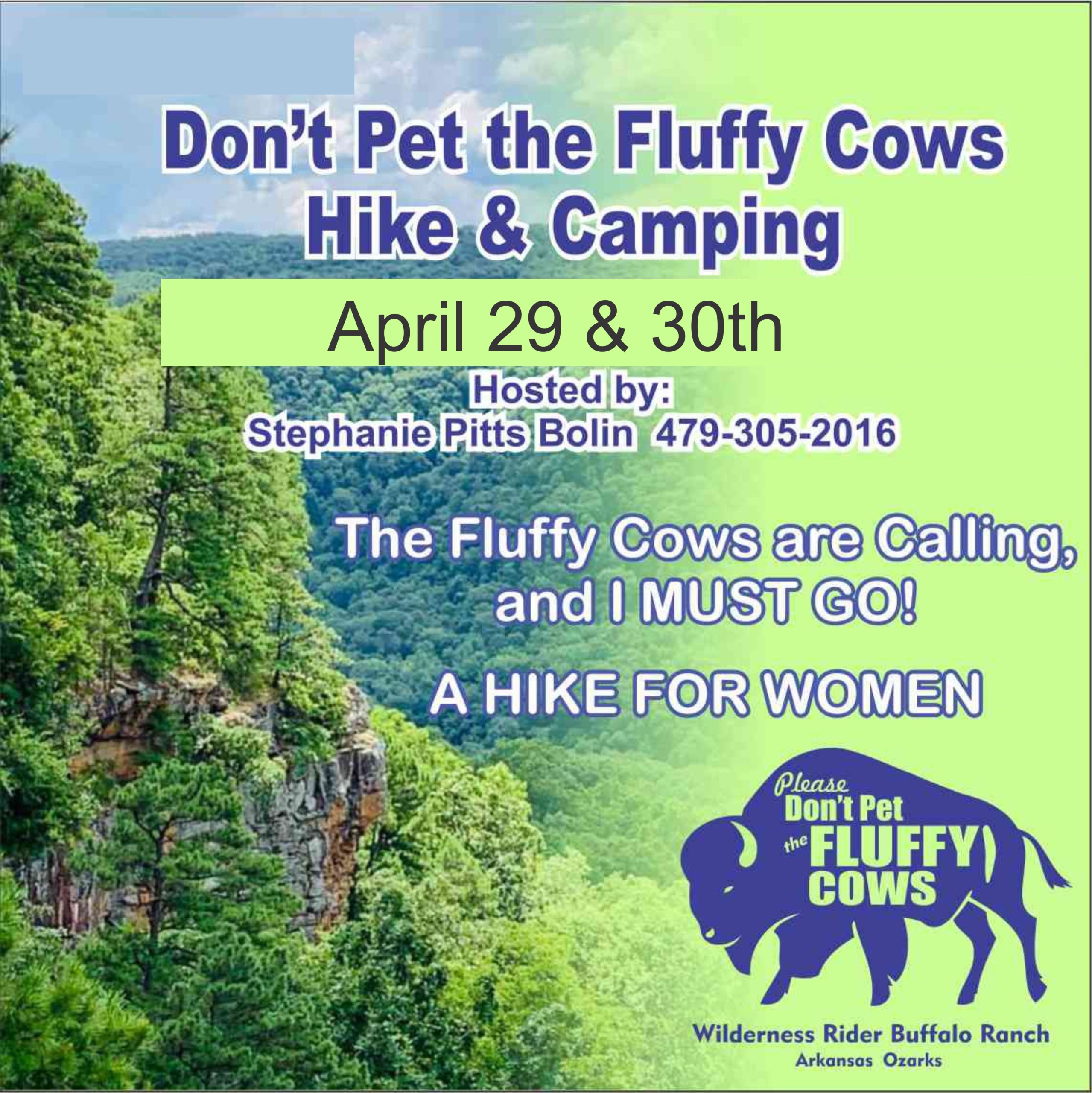 Don't pet the fluffy cows camp and hike