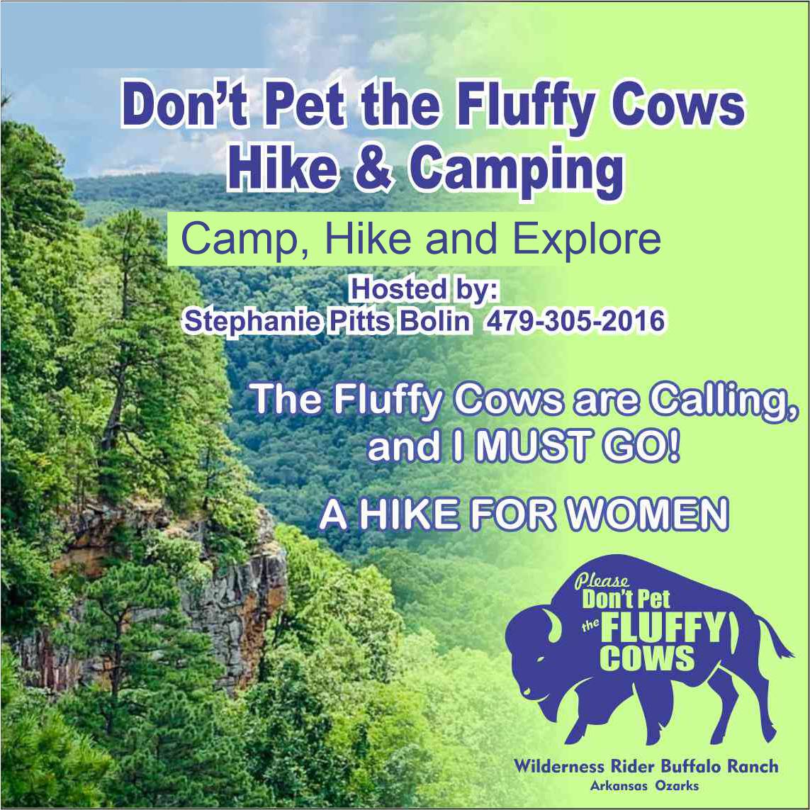 Women Hiking Over Mountains Don't Pet the Fluffy Cow Event