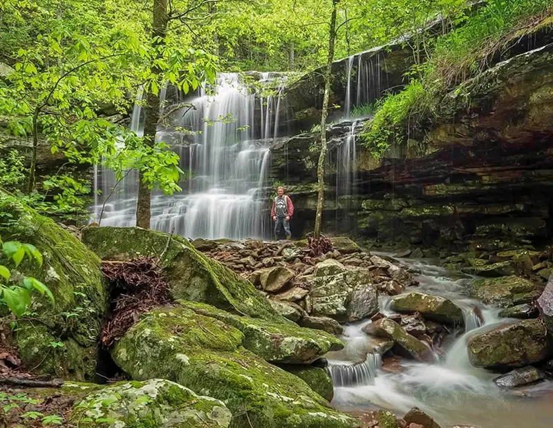 Donny a waterfall
