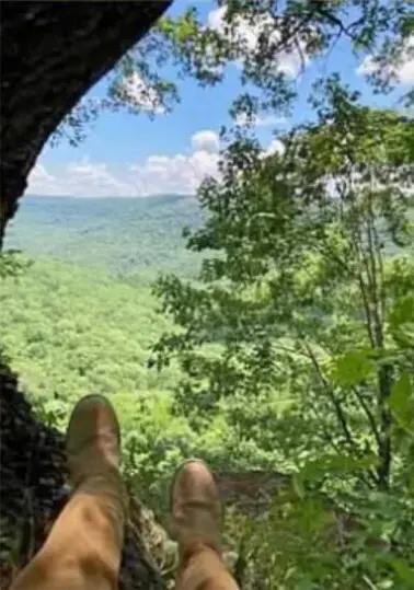 relaxing in the wilderness