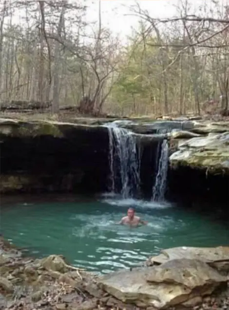Waterfall with pool of water