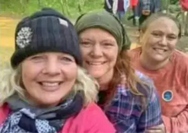 Women smiling